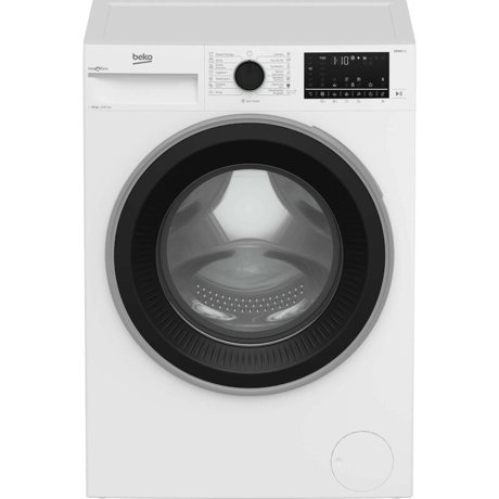 Masina de spalat rufe Beko B4WFT5104111W, 10 kg, 1400 RPM, SteamCure, Recycled Tub, HomeWhiz prin Bluetooth, Aquawave, Aquafusion, Motor ProSmart Inverter, Clasa A, Alb